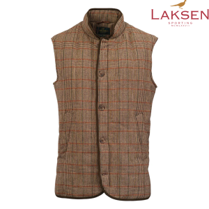 Gilet en tweed matelase cavendish laksen