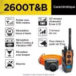 Collier de dressage dogtra 2600t&b 1 chien