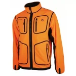 Veste polaire reversible orange marron Somlys