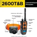 Collier de dressage dogtra 2600t&b 1 chien