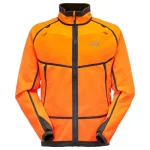 Veste polaire reversible orange /marron merkel