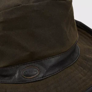 Chapeau dubarry en coton cire rossmore olive