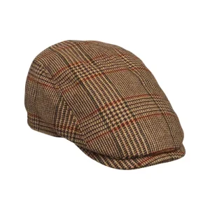 Casquette plate en tweed cavendish drivers laksen