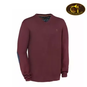 Pull col v welson club interchasse prune