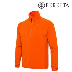 t shirt thermique ceramic face fleece orange Beretta