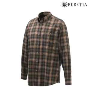 Chemise manches longues wood flannel tobacco Beretta