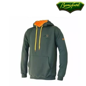 Sweat a capuche motif becasse benisport