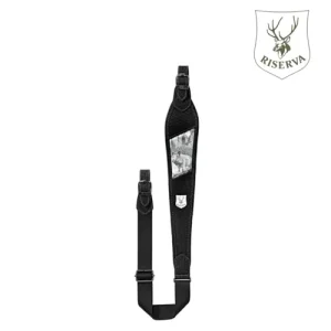 Bretelle carabine avec "charbon" cuir riserva