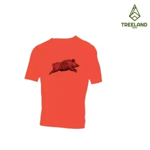 t-shirt sanglier orange treeland