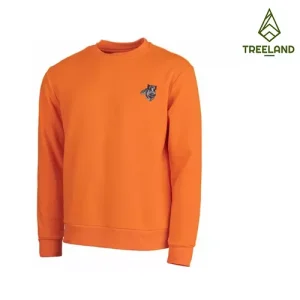 sweat treeland orange motif sanglier
