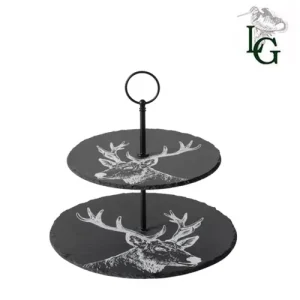 Presentoire en ardoise tete de cerf Lovergreen