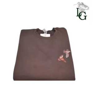 sweat col rond motif becasse Lovergreen