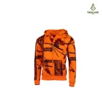 Sweat a capuche enfant zippee camo orange treeland