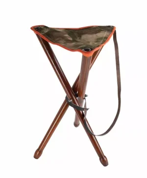 Siege de battue camo 65 cm avec bord orange