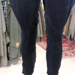 Pantalon de venerie velours demi saumur bleu marine Lovergreen