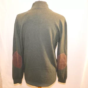 Pull col cheminee vert winsley club interchasse