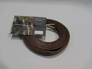 Flotte cuir plate 130 cm pisteurs pour fouet de chasse