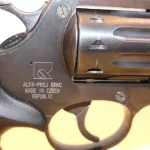 Revolver occasion alfa proj model 2261 cal 22lr 9 coups + plaquette en bois arme cat B
