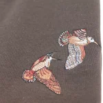 sweat col rond motif becasse Lovergreen