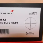 Lunette Kite optics Kite k6 x61/bl/2-12x50