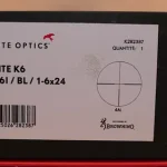 Lunette Kite optics Kite k6 x61/bl/1-6x24