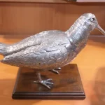 Becasse en etain sur socle Lovergreen