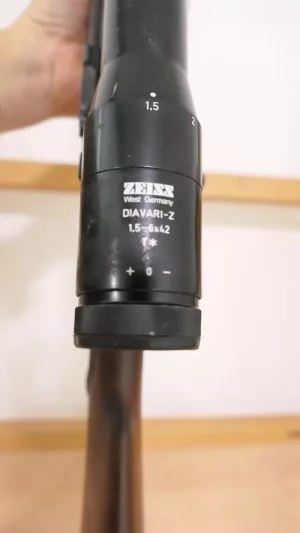 Carabine occasion artisan belge k98 +lunette Zeiss cal 375 arme cat C