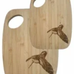 Set de 2 planches a decouper en bois motif becasse Lovergreen