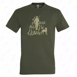T shirt "j'peux pas j ai chasse"