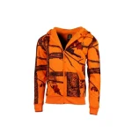 Sweat a capuche enfant zippee camo orange treeland