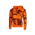 Sweat a capuche enfant zippee camo orange treeland