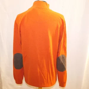 Pull col cheminee orange winsley club interchasse