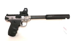 PISTOLET S&W22 VICTORY TARGET CARBONE cal  22LR+vortex +mds