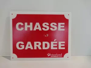 Panneau pvc chasse gardee
