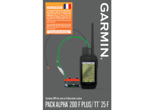 Pack GPS Garmin Alpha 200F PLUS + TT25
